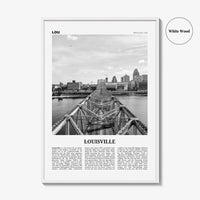 Louisville Print Black and White No 2, Louisville Wall Art, Louisville Poster, Louisville Photo, Kentucky, USA, United States, America