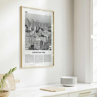 Lower East Side Print Black and White, Lower East Side Wall Art, Lower East Side Poster, Lower East Side Photo, New York City