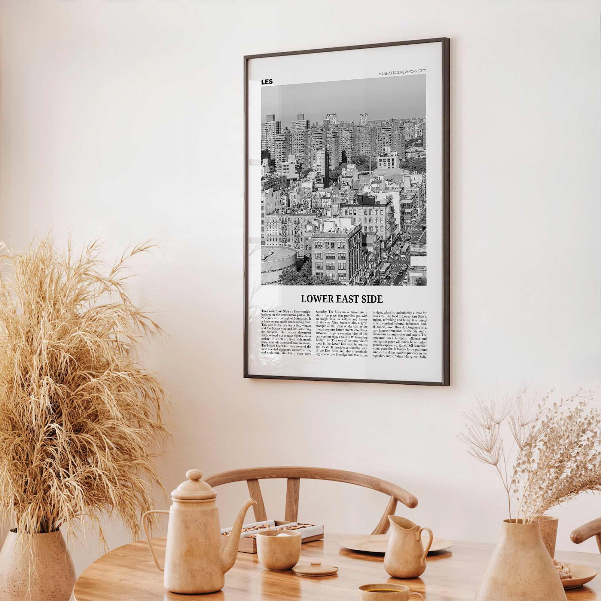 Lower East Side Print Black and White, Lower East Side Wall Art, Lower East Side Poster, Lower East Side Photo, New York City