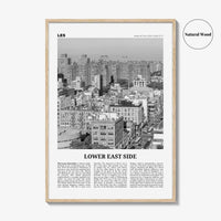 Lower East Side Print Black and White, Lower East Side Wall Art, Lower East Side Poster, Lower East Side Photo, New York City