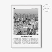 Lower East Side Print Black and White, Lower East Side Wall Art, Lower East Side Poster, Lower East Side Photo, New York City