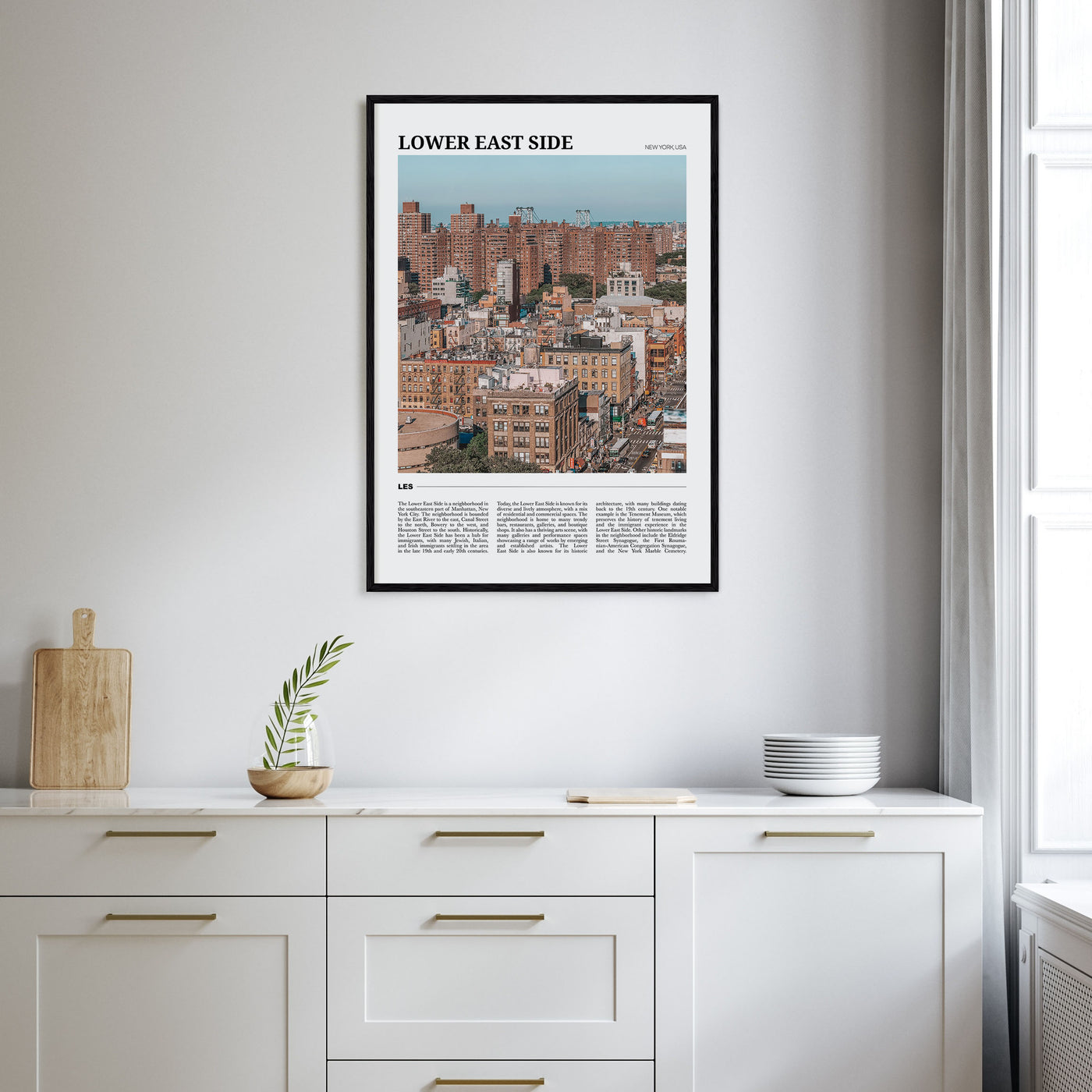 Lower East Side Travel Color Poster