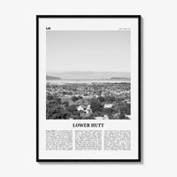 Lower Hutt Print Black and White, Lower Hutt Wall Art, Lower Hutt Poster, Lower Hutt Photo, Lower Hutt Décor, Lower Hutt Map, New Zealand