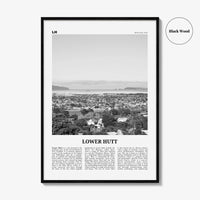 Lower Hutt Print Black and White, Lower Hutt Wall Art, Lower Hutt Poster, Lower Hutt Photo, Lower Hutt Décor, Lower Hutt Map, New Zealand