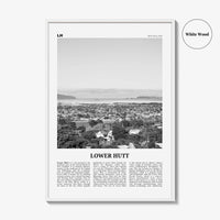 Lower Hutt Print Black and White, Lower Hutt Wall Art, Lower Hutt Poster, Lower Hutt Photo, Lower Hutt Décor, Lower Hutt Map, New Zealand