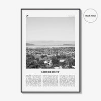 Lower Hutt Print Black and White, Lower Hutt Wall Art, Lower Hutt Poster, Lower Hutt Photo, Lower Hutt Décor, Lower Hutt Map, New Zealand