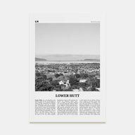 Lower Hutt Travel B&W Poster