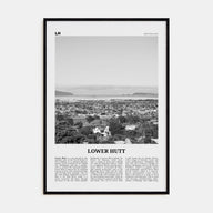 Lower Hutt Travel B&W Poster