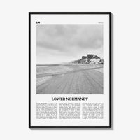 Lower Normandy Print Black and White, Lower Normandy Wall Art, Lower Normandy Poster, Lower Normandy Photo, Wall Décor, Lower Normandy Map
