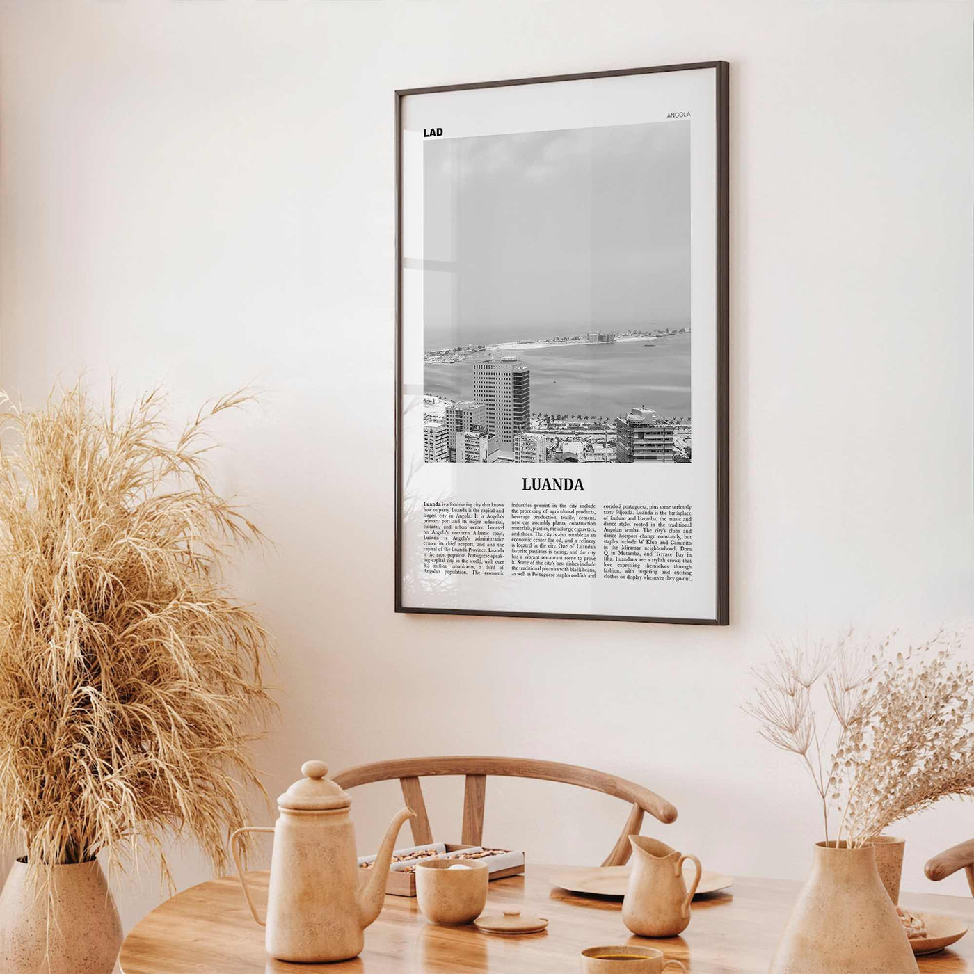 Luanda Print Black and White, Luanda Wall Art, Luanda Poster, Luanda Photo, Luanda Wall Decor, Angola, São Paulo Loanda, Africa