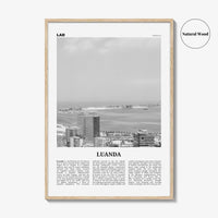 Luanda Print Black and White, Luanda Wall Art, Luanda Poster, Luanda Photo, Luanda Wall Decor, Angola, São Paulo Loanda, Africa