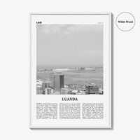 Luanda Print Black and White, Luanda Wall Art, Luanda Poster, Luanda Photo, Luanda Wall Decor, Angola, São Paulo Loanda, Africa