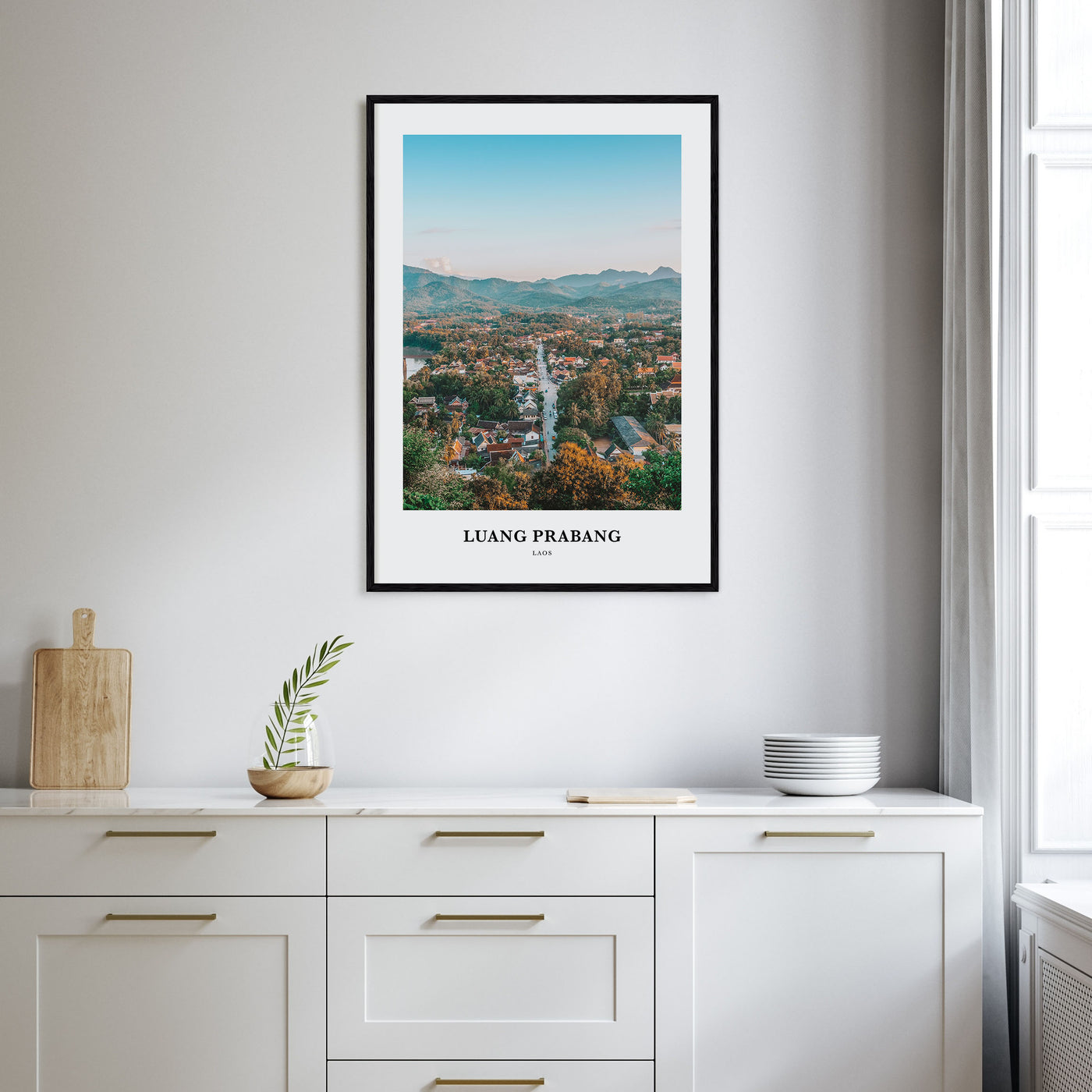 Luang Prabang Portrait Color Poster