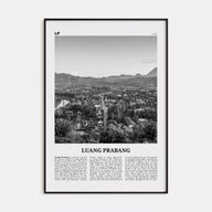 Luang Prabang Travel B&W Poster