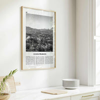 Luang Prabang Print Black and White, Luang Prabang Art, Luang Prabang Poster, Luang Prabang Photo, Luang Prabang Décor, Luang Prabang Map