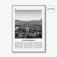 Luang Prabang Print Black and White, Luang Prabang Art, Luang Prabang Poster, Luang Prabang Photo, Luang Prabang Décor, Luang Prabang Map