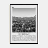 Luang Prabang Travel B&W Poster