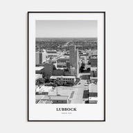 Lubbock Portrait B&W Poster