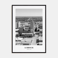 Lubbock Portrait B&W Poster