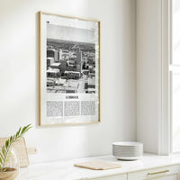 Lubbock Print Black and White, Lubbock Wall Art, Lubbock Poster, Lubbock Photo, Lubbock Wall Décor, Texas, USA, United States