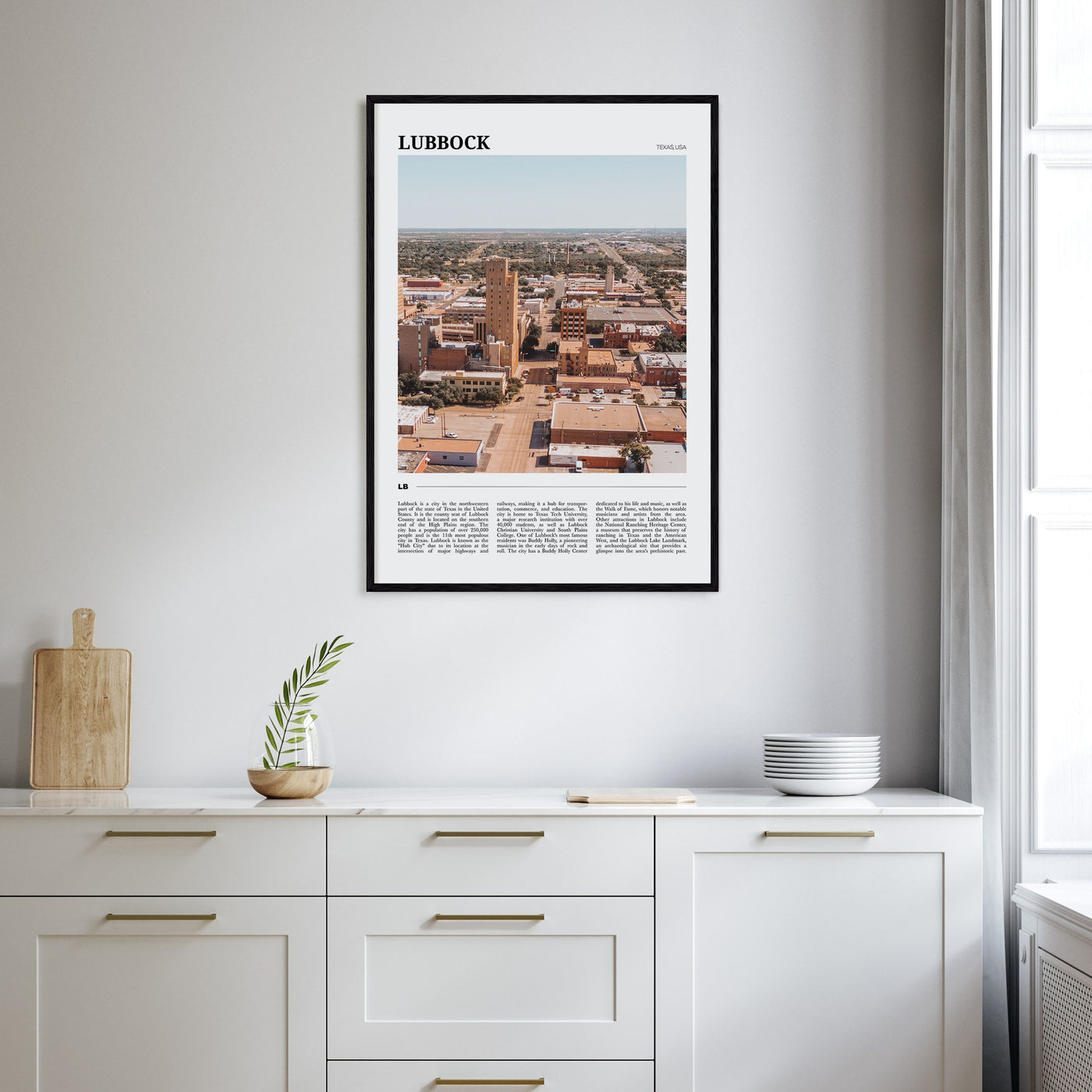Lubbock Travel Color Poster