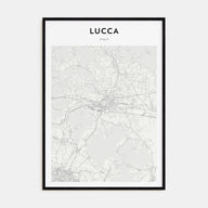 Lucca Map Portrait Poster