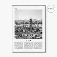 Lucca Print Black and White, Lucca Wall Art, Lucca Poster, Lucca Photo, Lucca Wall Decor, City Art Print, Italy, Tuscany, Italia, Europe