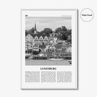 Lunenburg Print Black and White, Lunenburg Wall Art, Lunenburg Poster, Lunenburg Photo, Lunenburg Décor, Lunenburg Map, Nova Scotia, Canada