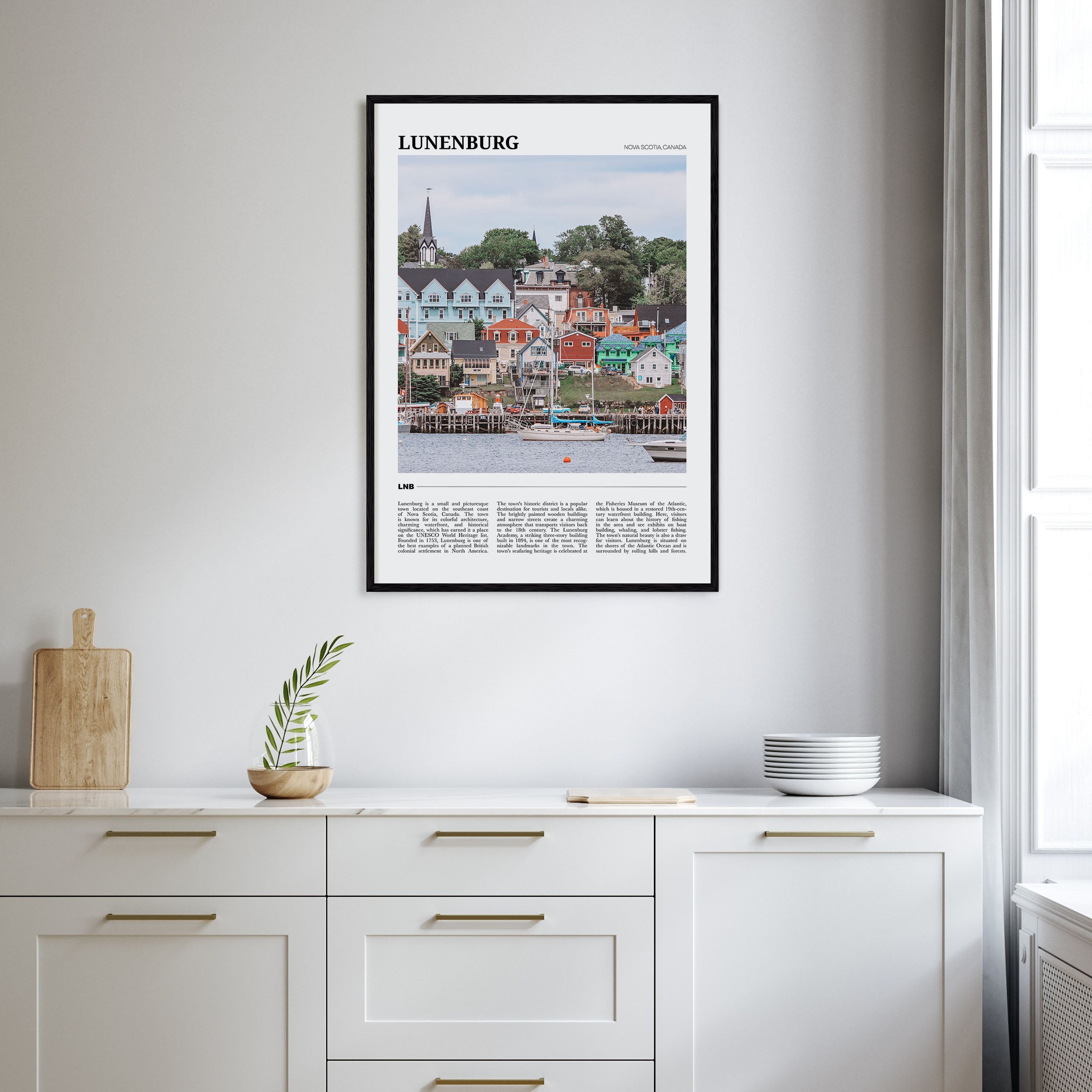 Lunenburg Travel Color Poster