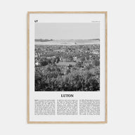 Luton Travel B&W Poster
