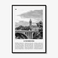 Luxembourg Print Black and White No 1, Luxembourg Wall Art, Luxembourg Poster, Luxembourg Photo, Luxembourg Wall Decor, Lëtzebuerg, Europe