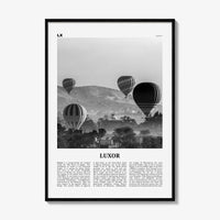Luxor Print Black and White, Luxor Wall Art, Luxor Poster, Luxor Photo, Luxor Wall Décor, Egypt, الأقصر