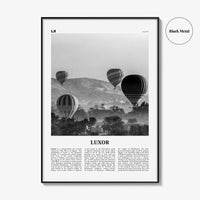 Luxor Print Black and White, Luxor Wall Art, Luxor Poster, Luxor Photo, Luxor Wall Décor, Egypt, الأقصر