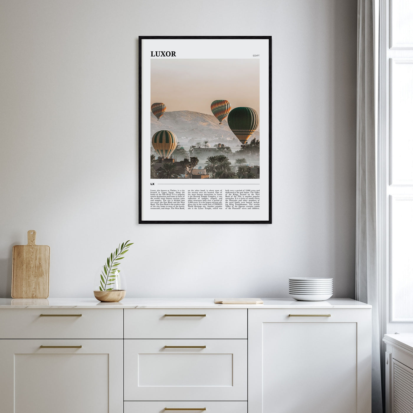 Luxor Travel Color Poster