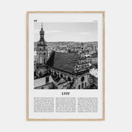 Lviv Travel B&W Poster