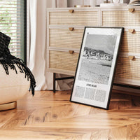 Lyme Regis Print Black and White, Lyme Regis Wall Art, Lyme Regis Poster, Lyme Regis Photo, Lyme Regis Map, Dorset, England, UK