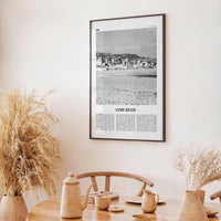 Lyme Regis Print Black and White, Lyme Regis Wall Art, Lyme Regis Poster, Lyme Regis Photo, Lyme Regis Map, Dorset, England, UK