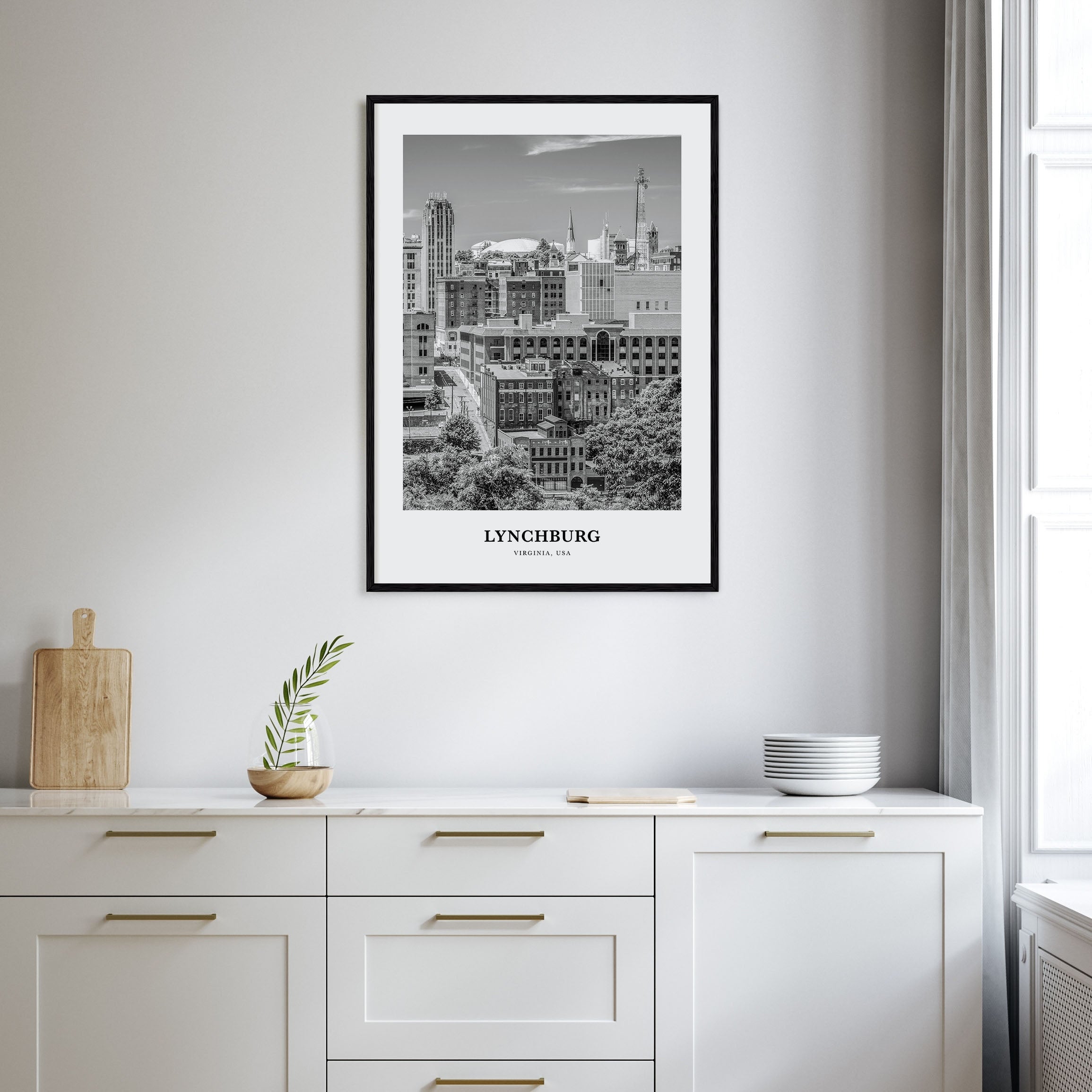 Lynchburg Portrait B&W Poster