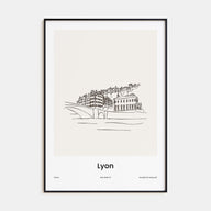 Lyon Drawn Poster