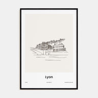 Lyon Drawn Poster