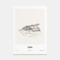 Lyon Drawn Poster
