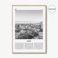 Lyon Print Black and White No 1, Lyon Wall Art, Lyon Poster, Lyon Photo, Lyon Wall Decor, Lyon, Liyon, Lione, Rhône-Alpes, Europe