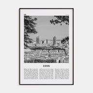 Lyon Travel B&W No 2 Poster