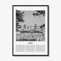 Lyon Print Black and White No 2, Lyon Wall Art, Lyon Poster, Lyon Photo, Lyon Wall Decor, Lyon, Liyon, Lione, Rhône-Alpes, Europe