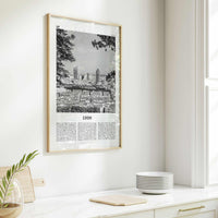Lyon Print Black and White No 2, Lyon Wall Art, Lyon Poster, Lyon Photo, Lyon Wall Decor, Lyon, Liyon, Lione, Rhône-Alpes, Europe