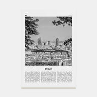 Lyon Travel B&W No 2 Poster