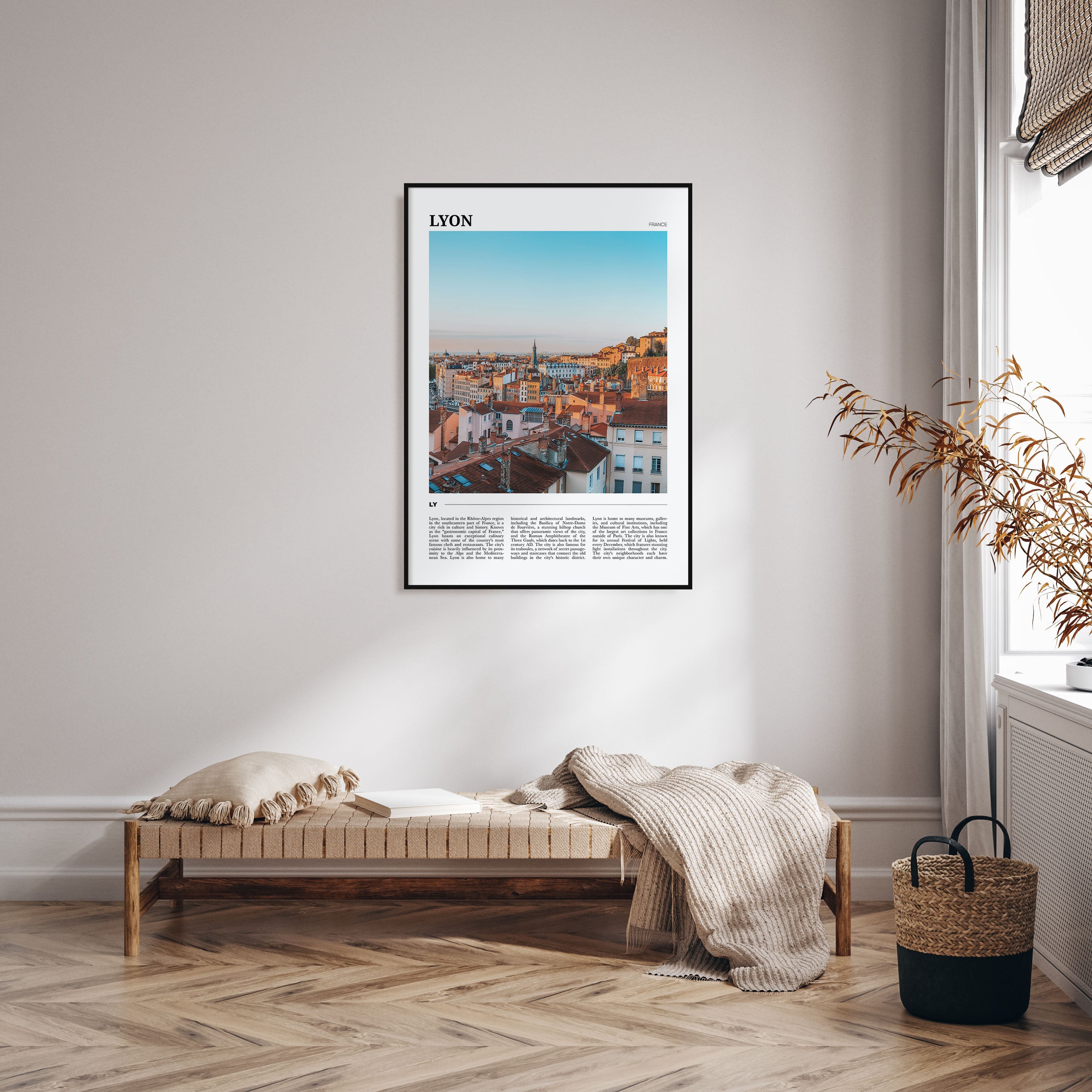 Lyon Travel Color Poster