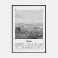 Lyons Travel B&W Poster