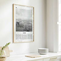 Lyons Print Black and White, Lyons Wall Art, Lyons Poster, Lyons Photo, Lyons Wall Décor, Lyons Map, Colorado, USA