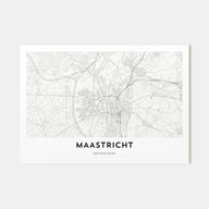 Maastricht Map Landscape Poster